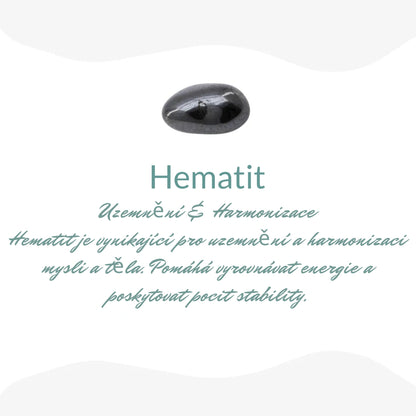 Náramek „Nebeské oko“ s labradoritem a hematitem